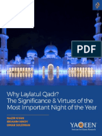 Why Laylatul Qadr - The Significance & Virtues of The Most Important Night of The Year