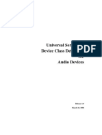 Universal Serial Bus Device Class Definition For Audio Devices
