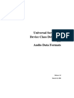 Universal Serial Bus Device Class Definition For Audio Data Formats