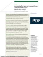 Systemic Immunomodulating Therapies For Stevens-Johnson Syndrome and Toxic Epidermal Necrolysis A Systematic Review and Meta-Analysis