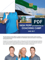 High Performance Coaching Camp