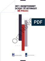 Raport I Monitorimit Te Procesit Te Vetingut Ne Polici