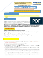 Ficha de Reforzamiento Primero 08 de JULIO PDF