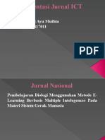 Presentasi Jurnal ICT