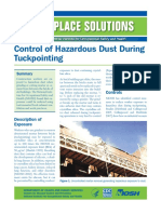 Control of Hazardous Dust During Tuckpointing: Controls