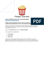 Flixster Overview: Audio Presentation For This Assignment