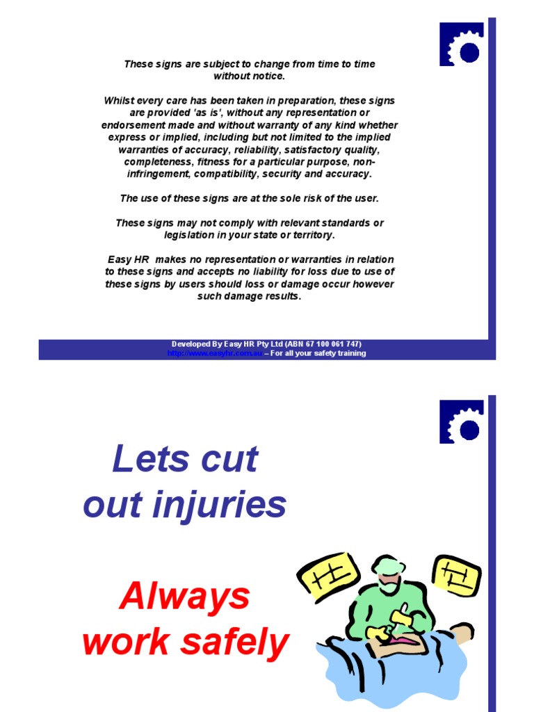 Easyhr Safety Signs | PDF | Prevention | Safety