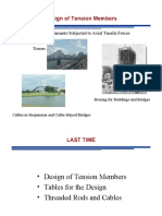 Design of Tension Members: Structural Elements Subjected To Axial Tensile Forces