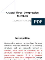 Chapter Three: Compression Members: Y.Boopathi - Civil Engg