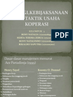 (Kel 3) Strategi, Kebijaksanaan, Dan Taktik Usaha Koperasi