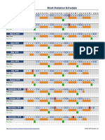 2019 Work Rotation Schedule: January 2019