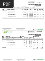 Final Advising Request Form: Registration Fees Tuition Fees