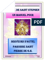 Manuel de Serveur D'autel 1ère Édition 2019 Par N. Brandon. - COPIE FRANÇAISE