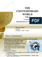 THE CONTEMPORARY WORLD - Unit 1 (Lesson1 - Globalization Defined)