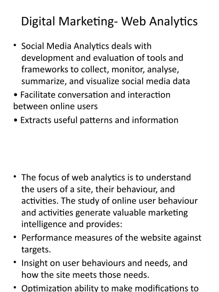 Web & Social Media Analytics Guide | PDF | Websites | Social Media