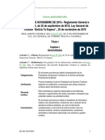 Reglamento Ley 292 DS 2609 PDF