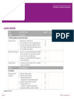 Activity 4: Learner Checklist