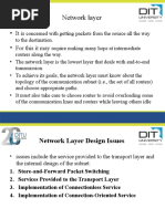 Network Layer: - It Is - For This It May