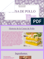 Causa de Pollo para Exponer