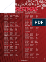 Christmas GX Timetable - A3
