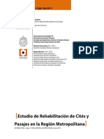 Estudio de Rehabilitacion de Cites y Pasajes en La Region Metropolitana, 2012 PDF