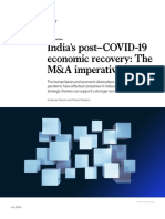 India's post-COVID-19 Economic Recovery: The M&A Imperative