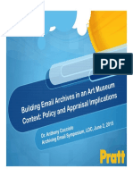 Building Email Archives Art Museum Context Policy Appraisal