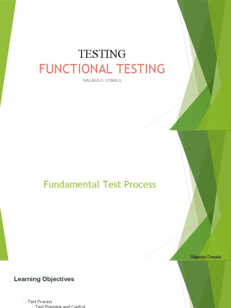 Testing PPT 3 Test Process | PDF | Specification (Technical Standard ...