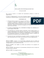 Resolución 087 Convocatoria Representante Profesoral Comité de Regionalización