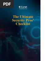 The Ultimate Security Pros' Checklist