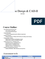 Machine Design & CAD-II: Fall 2019