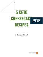 By Claudia J. Caldwell: 5 Keto Cheesecake Recipes