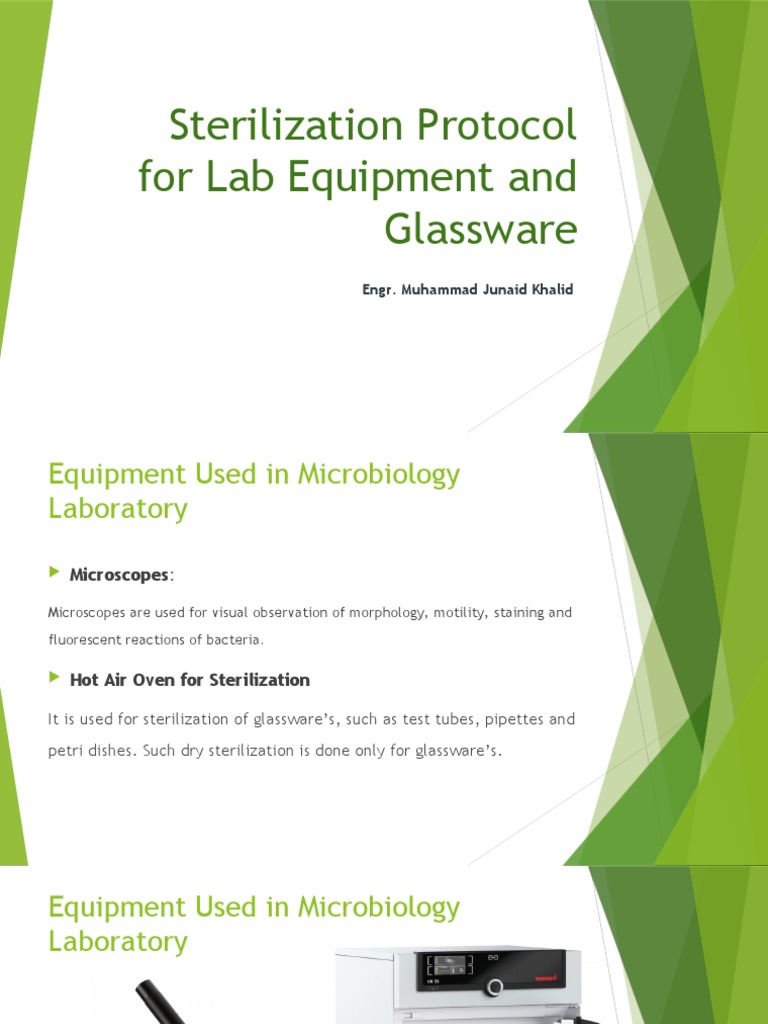 Lab Equipment Sterilization Protocol | PDF | Sterilization ...