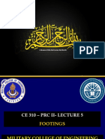 CE 310 - Lec 5 Footings