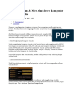 Menghidupkan & Men-Shutdown Komputer Secara Otomatis
