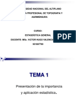 Estadistica General Topografia