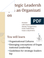 Strategic Leadersh Ip in An Organizati On
