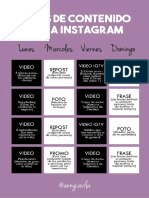 Calendario de Contenido para Instagram