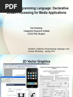 The Nile Programming Language: Declarative Stream Processing For Media Applications