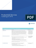 Productised Services Catalogue 2016