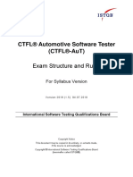 CTFL® Automotive Software Tester (Ctfl®-Aut) : Exam Structure and Rules