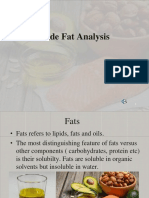 Fats Analysis of Food Sample