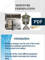 Moisture Determination of Food Sample PDF