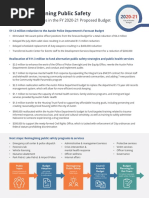 City of Austin Police Budget Cut Proposal 07-13 2020