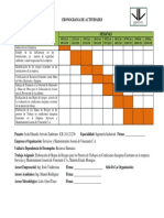 Cronograma de Actividades Arevalo