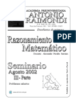 Ultimo Seminario de RM (Abril Agosto 2002 II) 3ra Parte