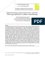 Image Processing Assisted Tools for Pre- and Post- Processing Operations in Additive Manufacturing