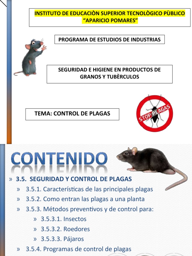 Control de Plagas en la Industria Alimentaria | PDF | Pesticida | Plaga ...