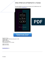 The Difficult Doctrine of The Love of God by D. A. Carson: Download Here