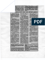 Declaracion de Sanbernardo 1990